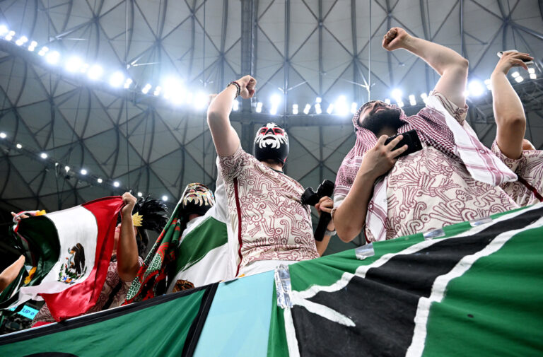 Aficionados mexicanos al fútbol.