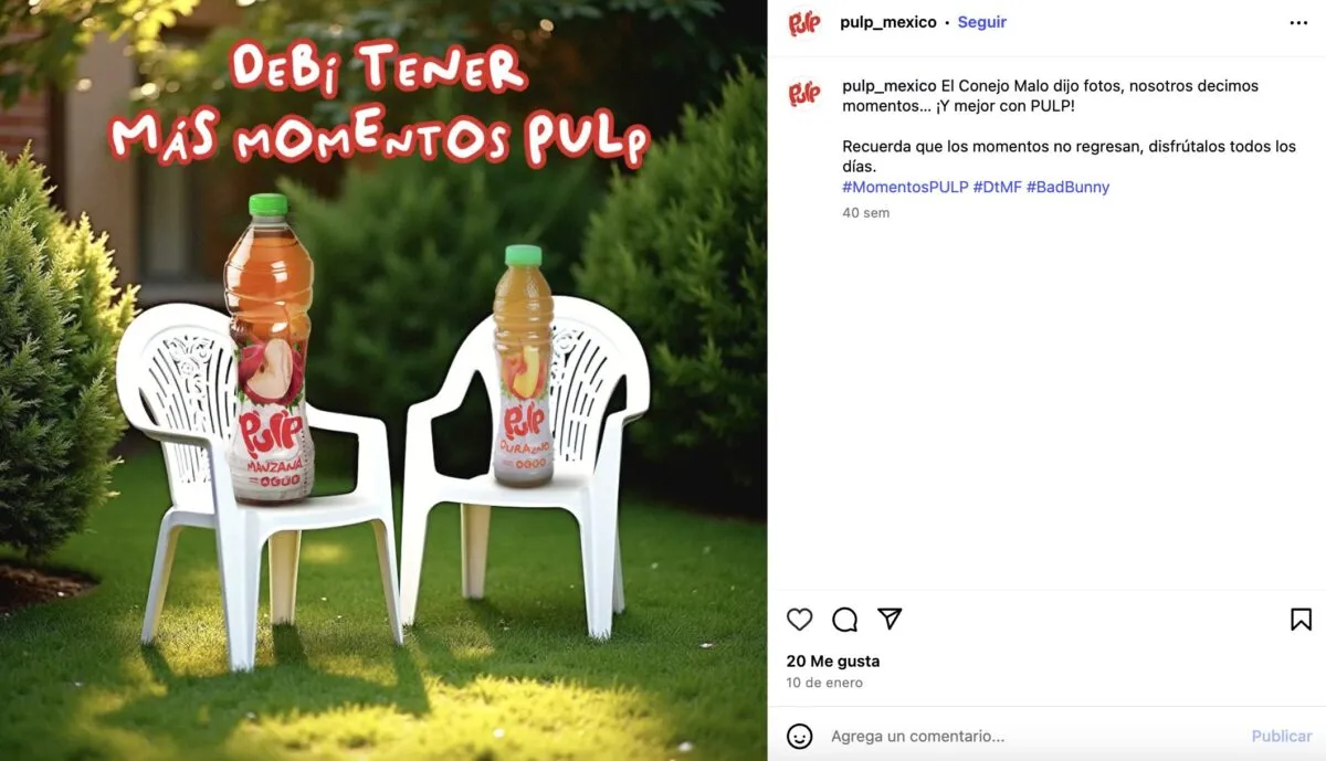 Jugos pulp con pulpa de fruta.