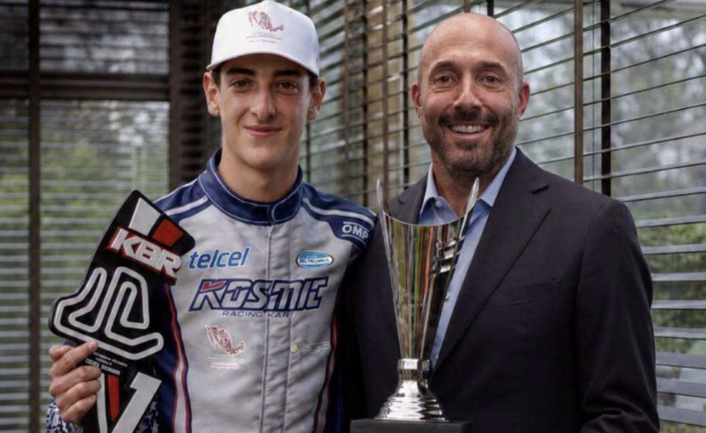 Piero Belsasso, piloto mexicano de karting, compite con el respaldo de la Fundación Pablo Landsmanas, Jack Landsmanas y Corporativo Kosmos.